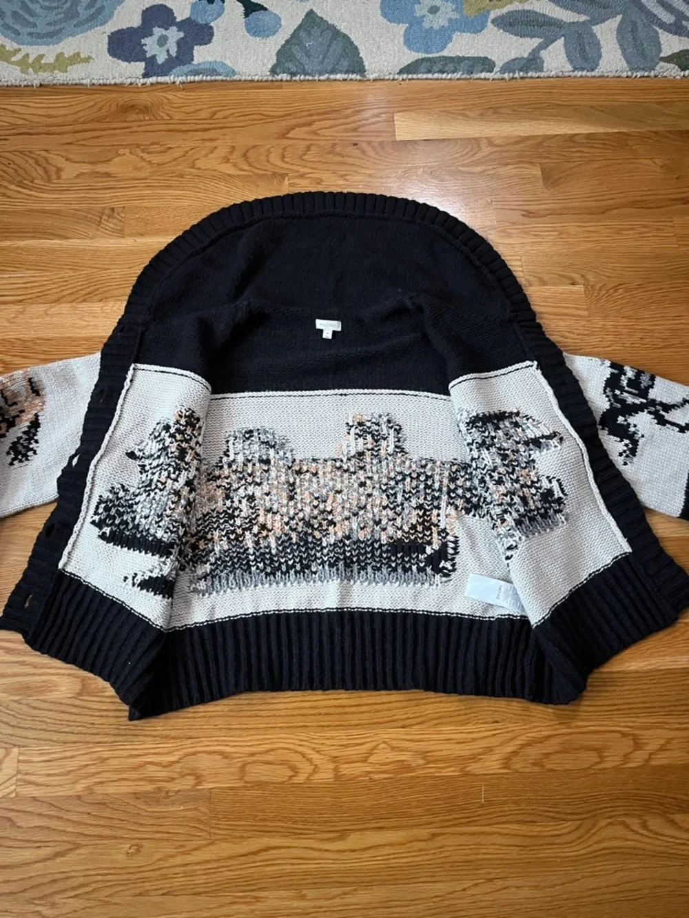 Anthropologie x Pilcro Horse Graphic Cardigan Sweater Size Medium NWT - Picture 11 of 14